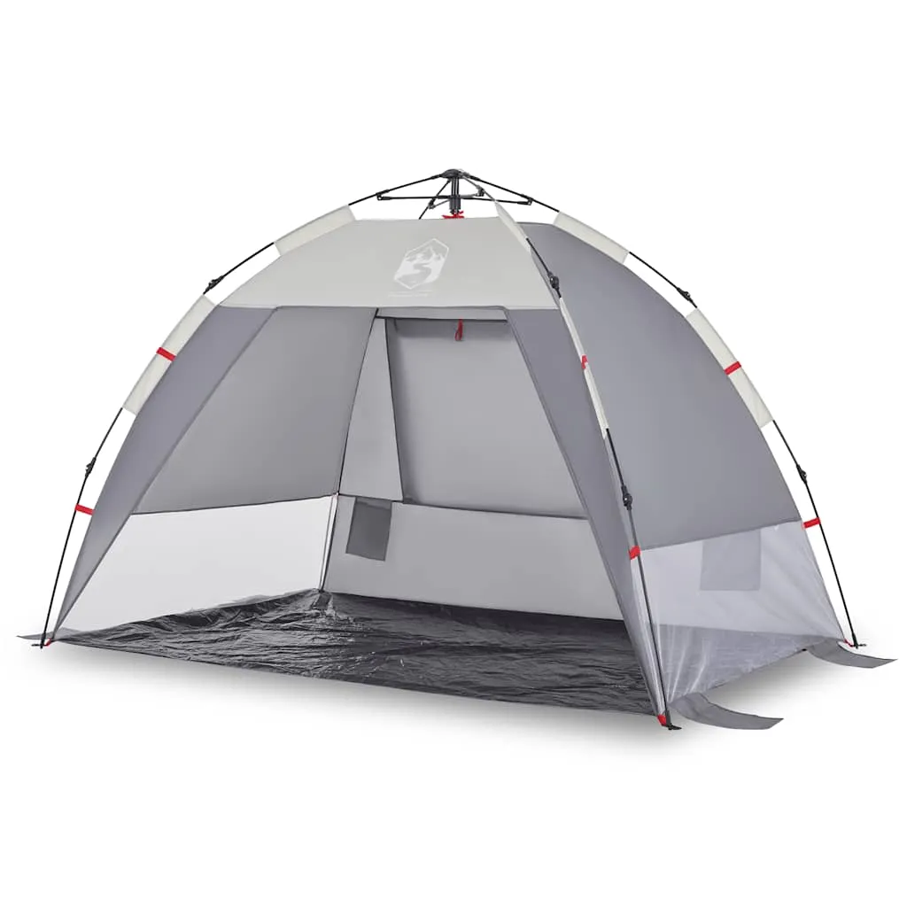 Grau Strandzelt 216 x 152 x 148 cm für 2 Personen