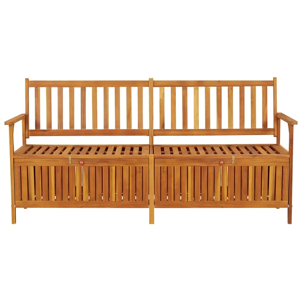 Vielseitige Holzbank mit Stauraum 170 x 63 x 84 cm Echtholz
