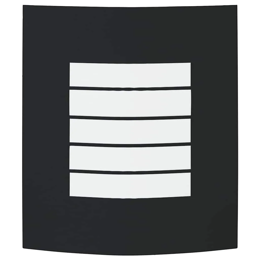 Moderne Außenwandleuchte 23,5 x 9 x 26 cm in Schwarz