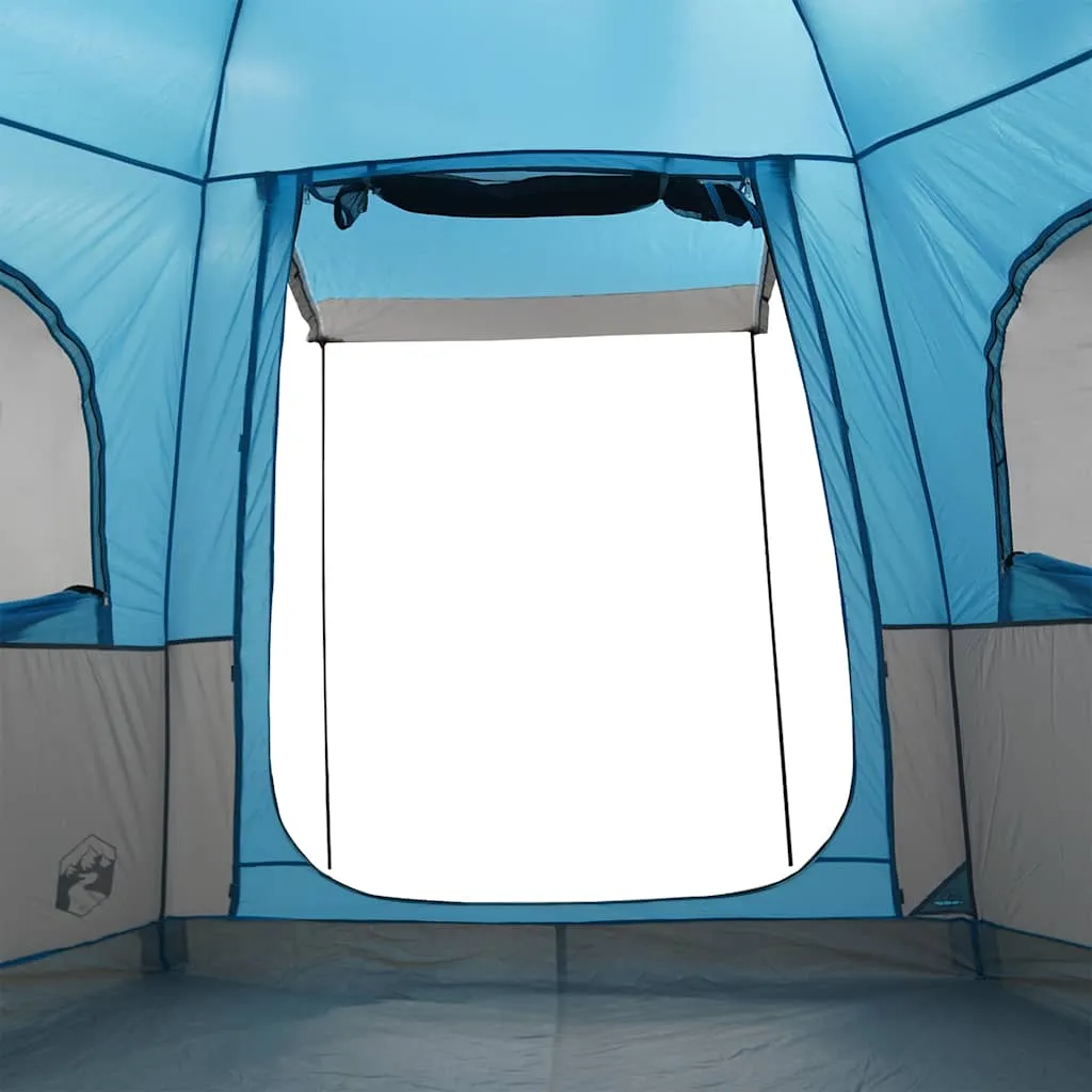 Autozelt Blau 410x357x222 cm wasserdicht mit E-Anschluss