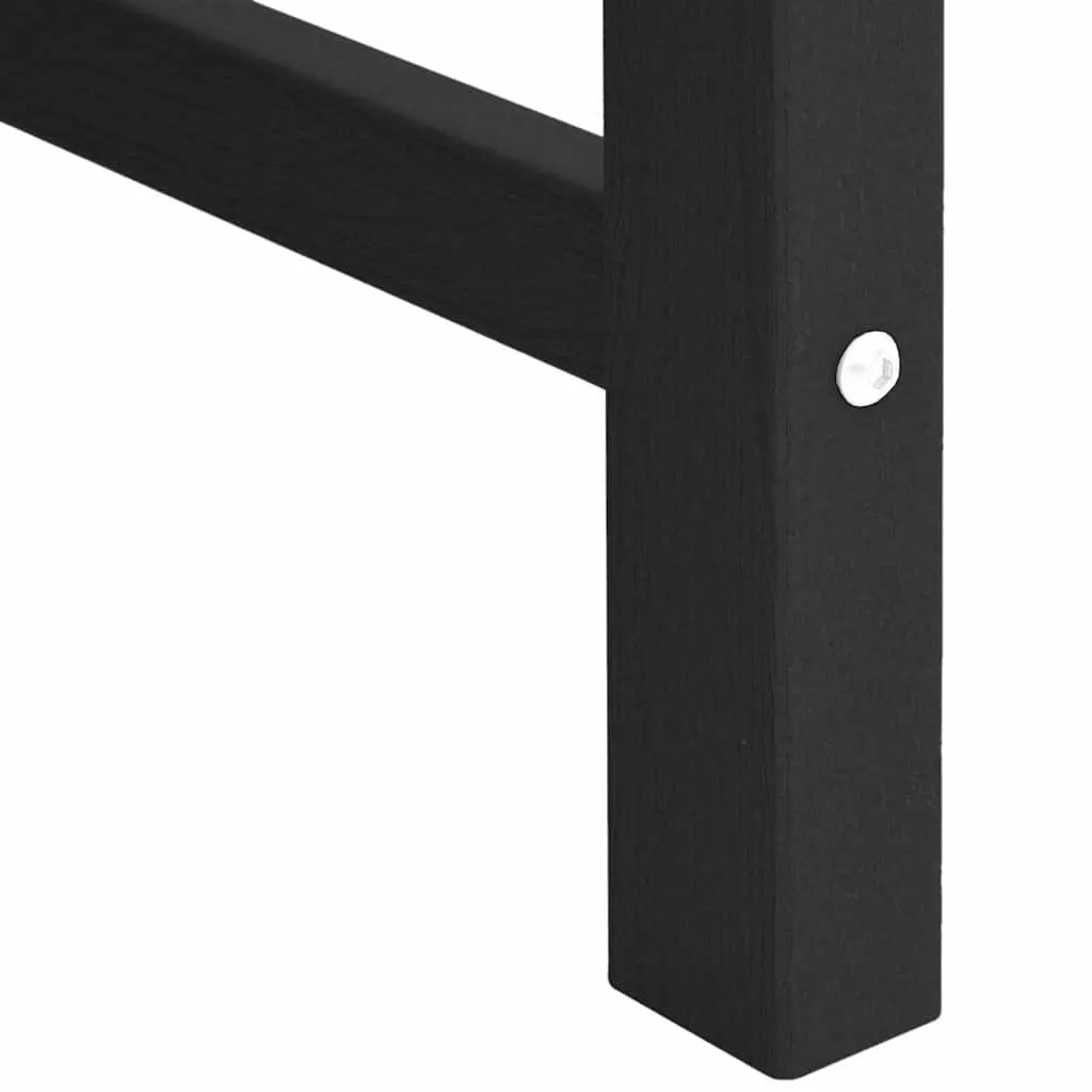 Modernes Gartenmöbel 65,5x59x88 cm Schwarz aus HDPE