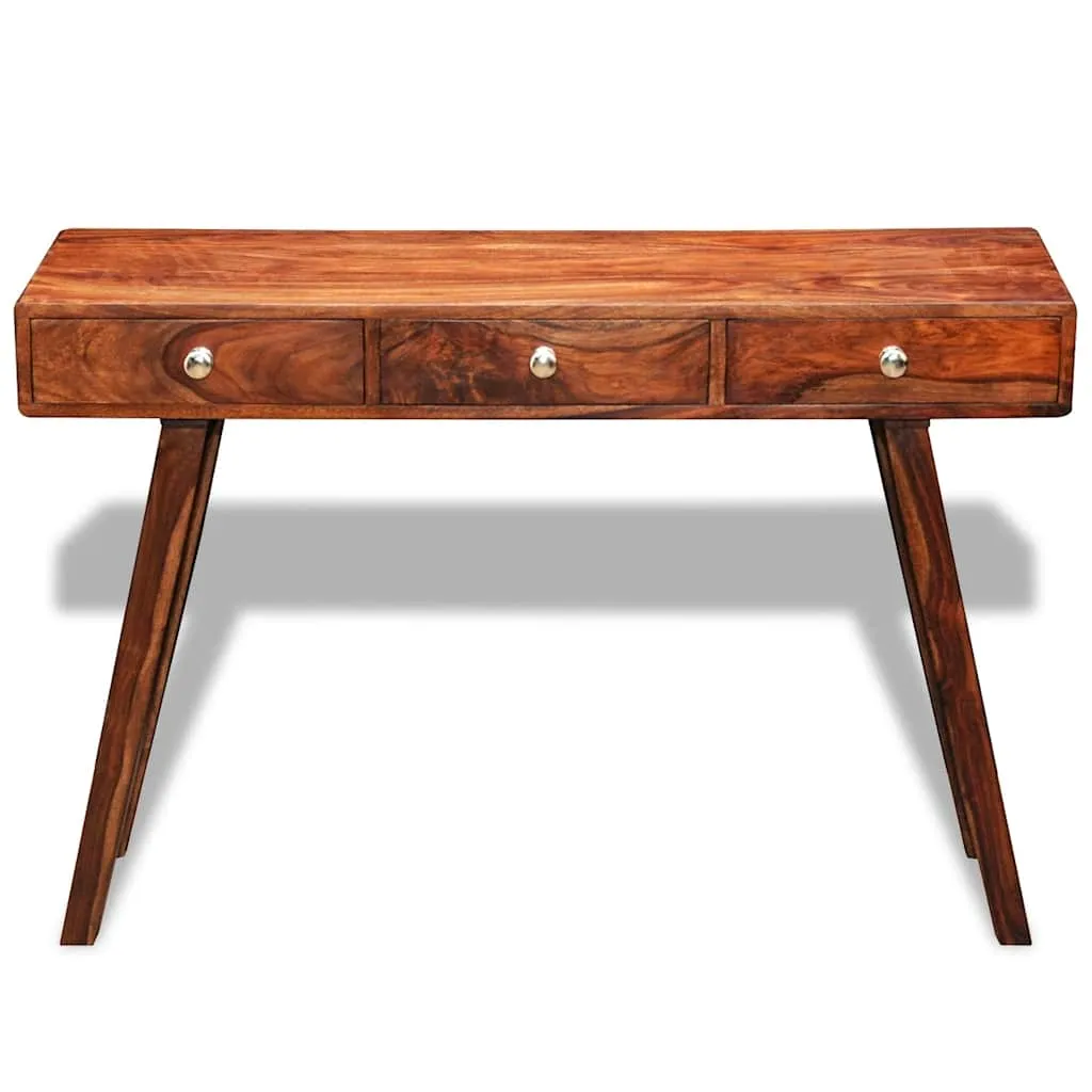 Sideboard aus Echtholz Braun 116 x 42 x 76 cm mit 3 Schubladen