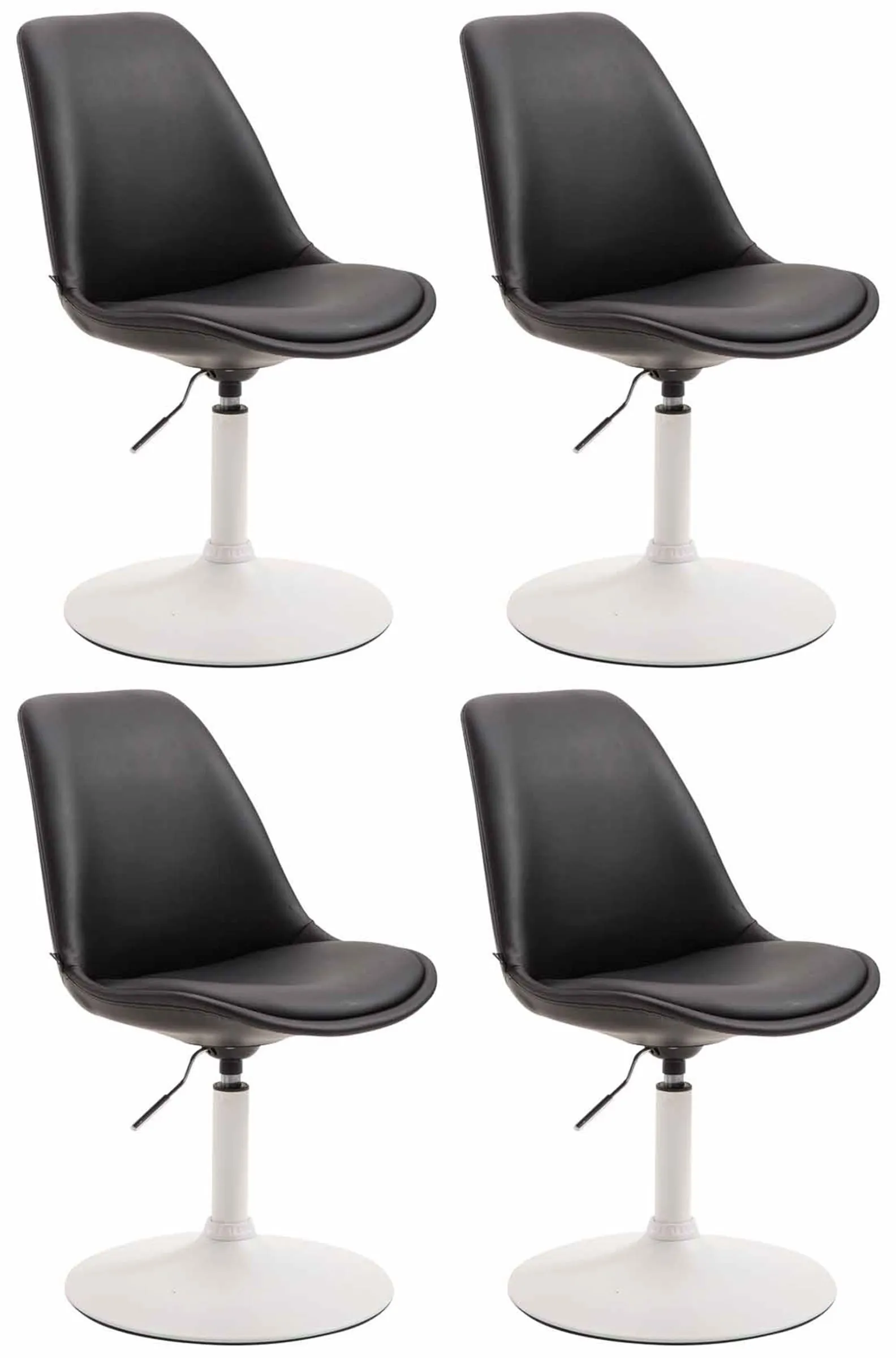 Esszimmerstühle Maverick 4er Set 76-81x48x57 cm schwarz