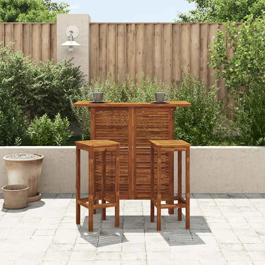 Bartisch 110x50x105 cm Massivholz Akazie