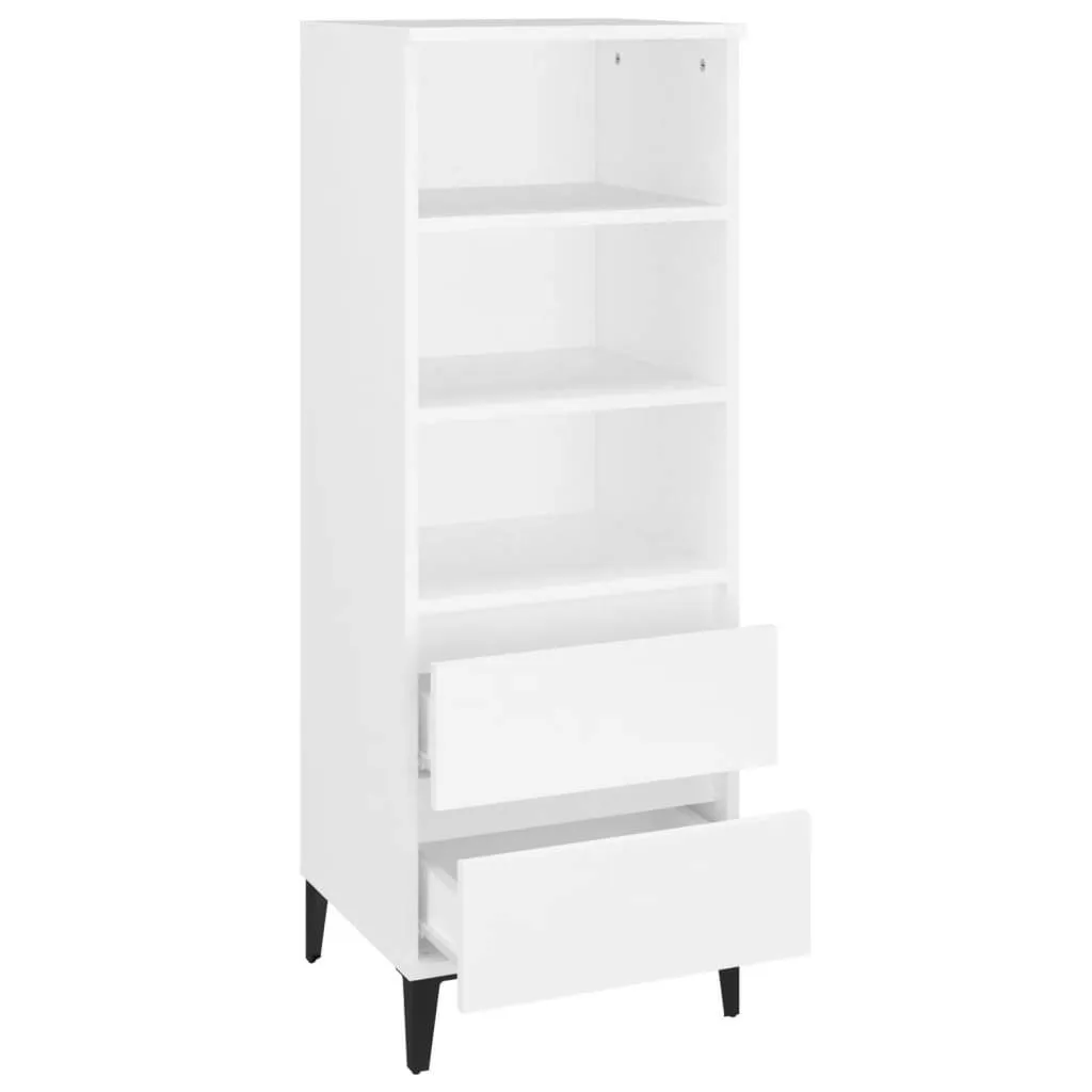 Highboard Weiß 40x36x110 cm Holzwerkstoff