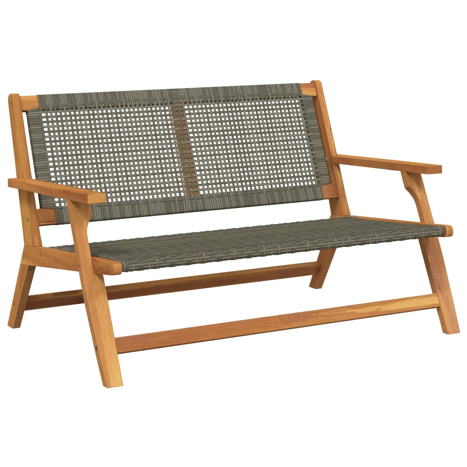 Modernes Gartenmöbel-Set Echtholz 122 x 78 x 73 cm Grau