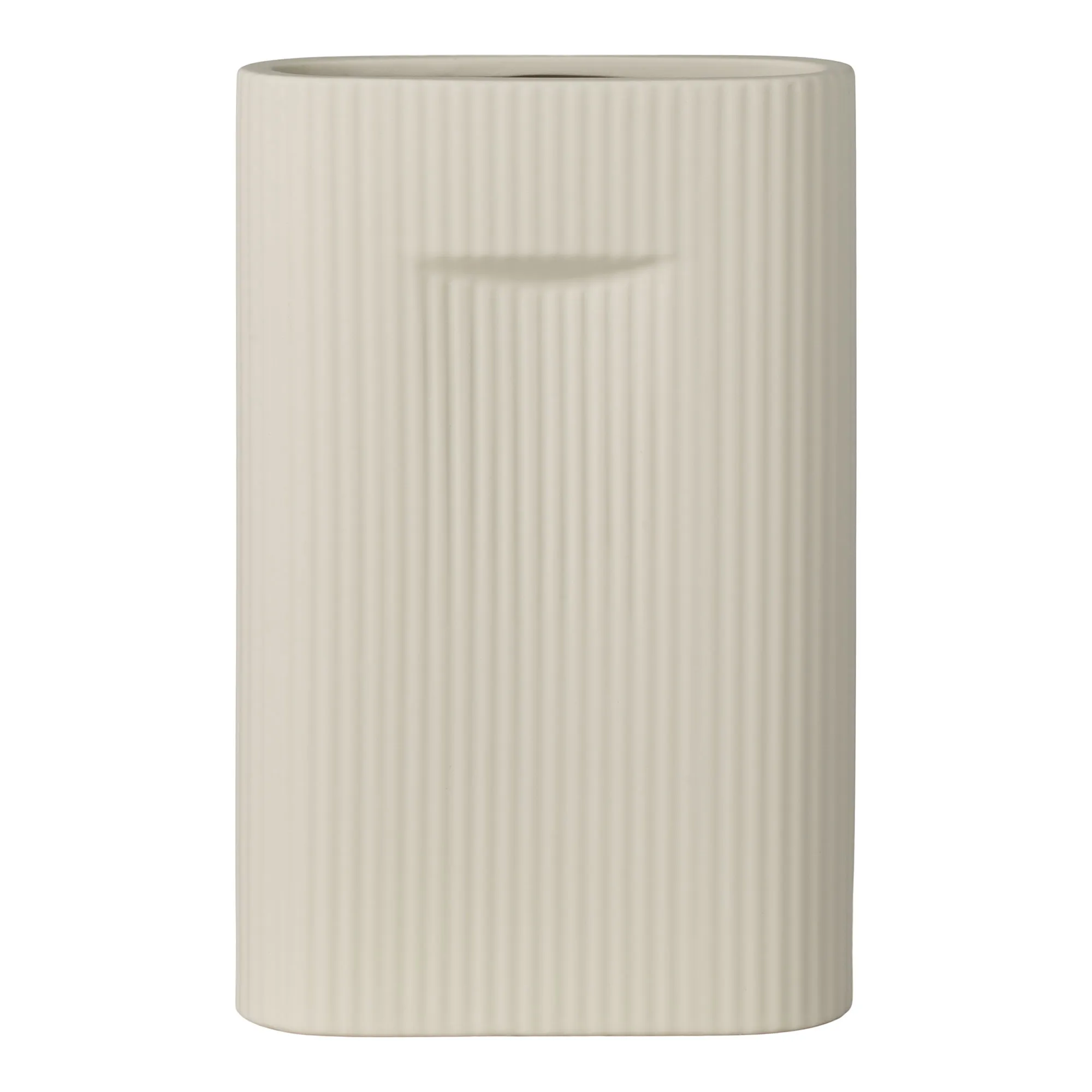 tinkaro Vase Steingut Grau