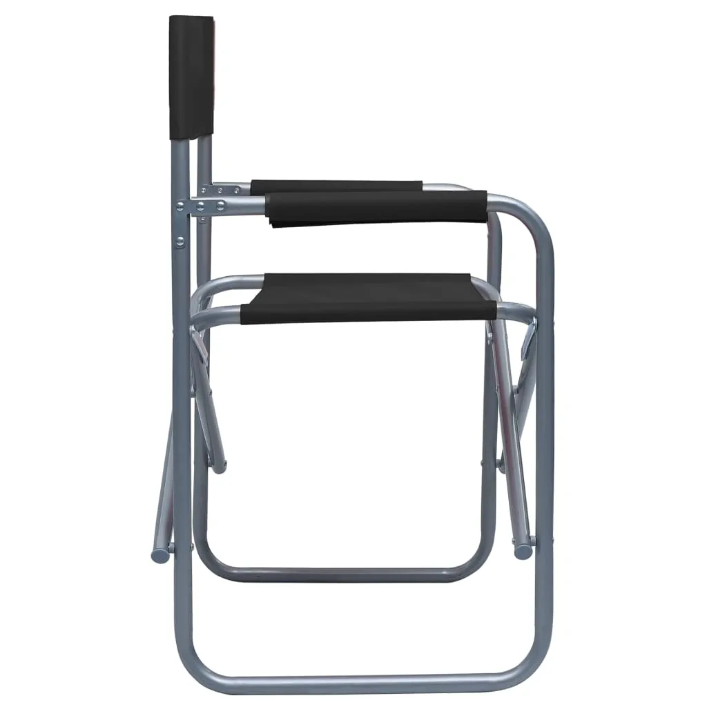 Klappbarer Regiestuhl Schwarz 48 x 57 x 79 cm