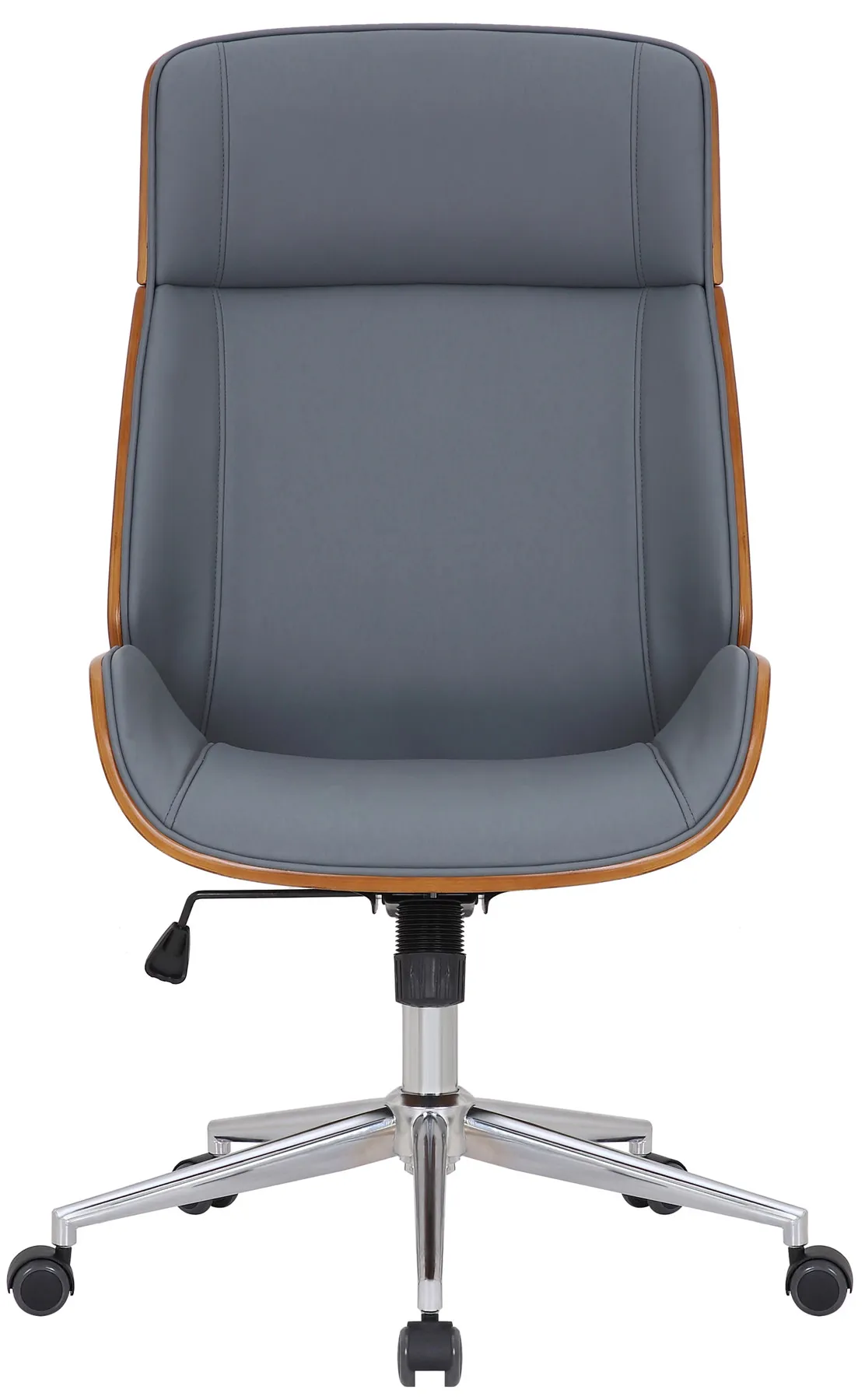 Bürostuhl Varel 110x58x66 cm walnuss/grau