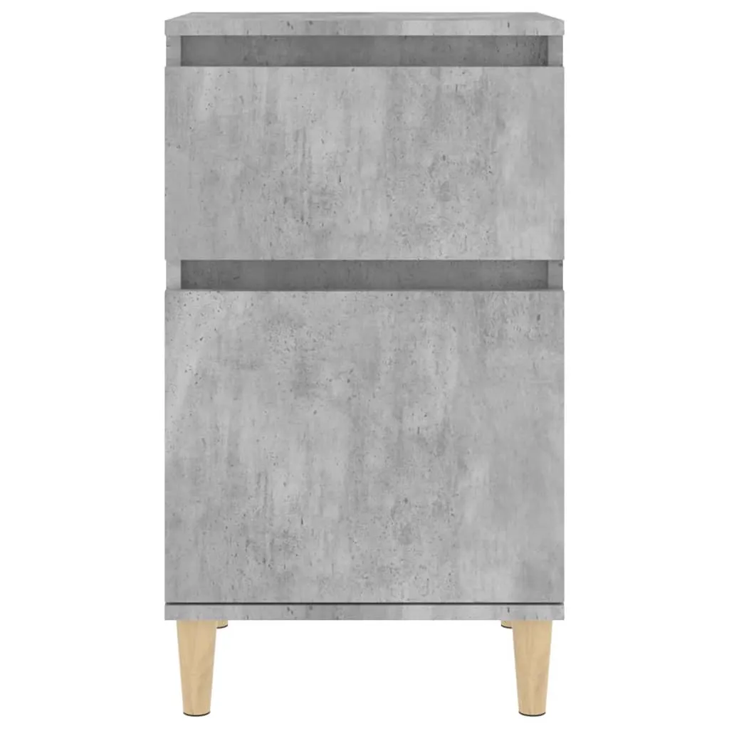 Nachttisch Betongrau 40 x 35 x 70 cm aus Holzwerkstoff