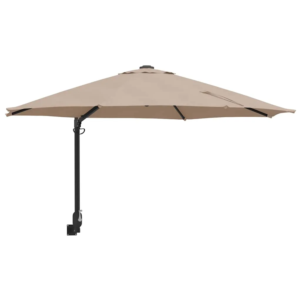 Garten-Sonnenschirm Taupe 248 x 248 x 148 cm