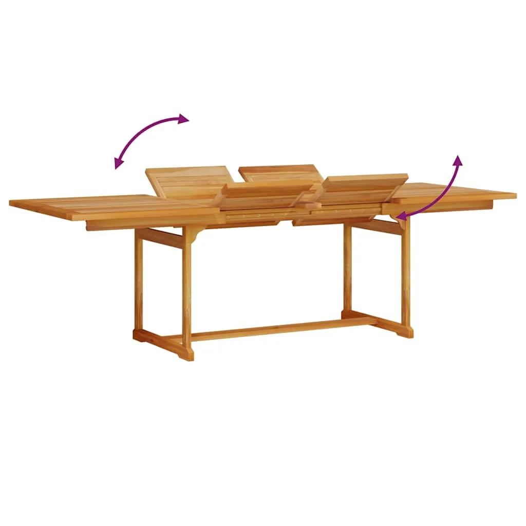 Rustikales Garten-Ess-Set Echtholz 240x100x75 cm Braun