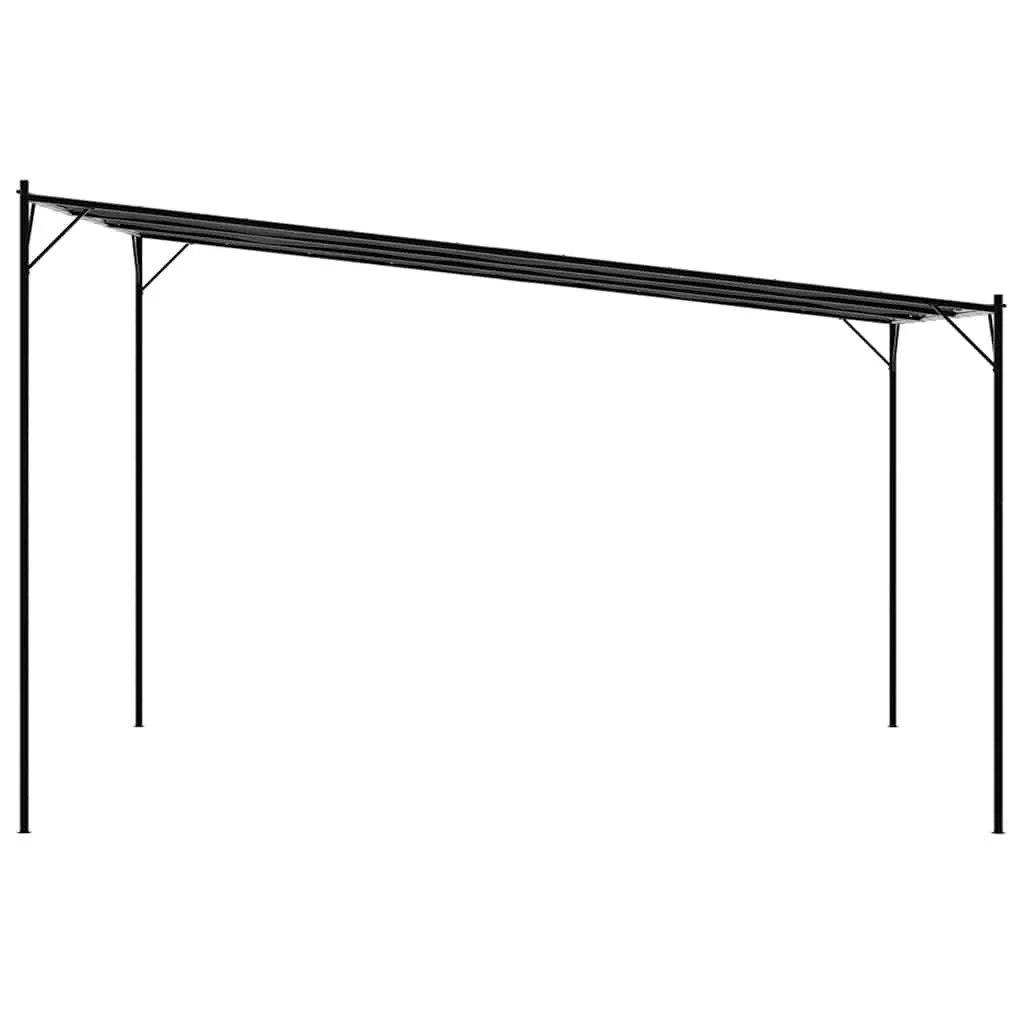 Klassischer Pavillon 4x4 m Anthrazit mit wasserabweisendem Polyester