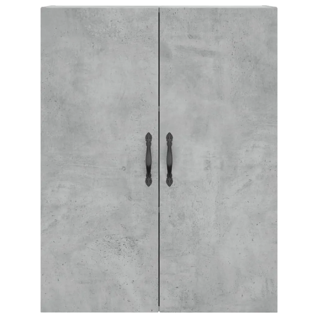 Elegantes Highboard 69,5 x 34 x 180 cm in Betongrau