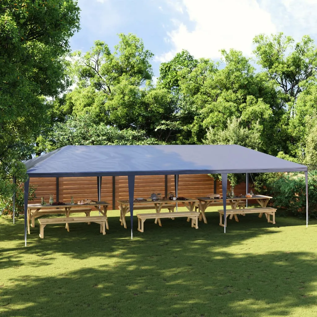 Partyzelt 9 x 4 x 2,7 m Blau - UV- und wasserbeständig