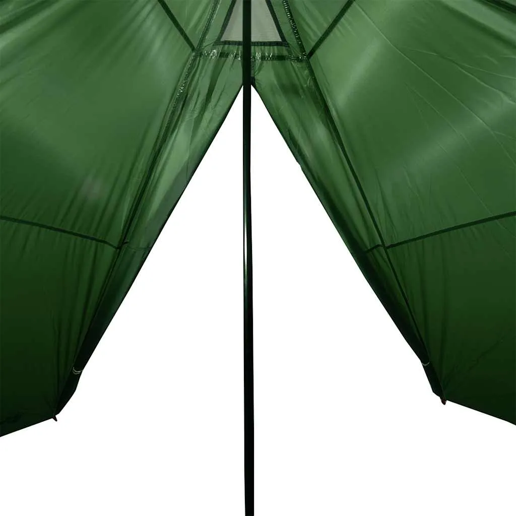 Familienzelt Tipi Grün 427x411x178 cm wasserdicht und leicht tragbar