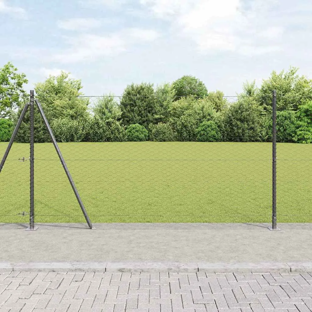 Outdoor-Geländerpfosten Set 10000 x 3,2 x 140 cm Grau