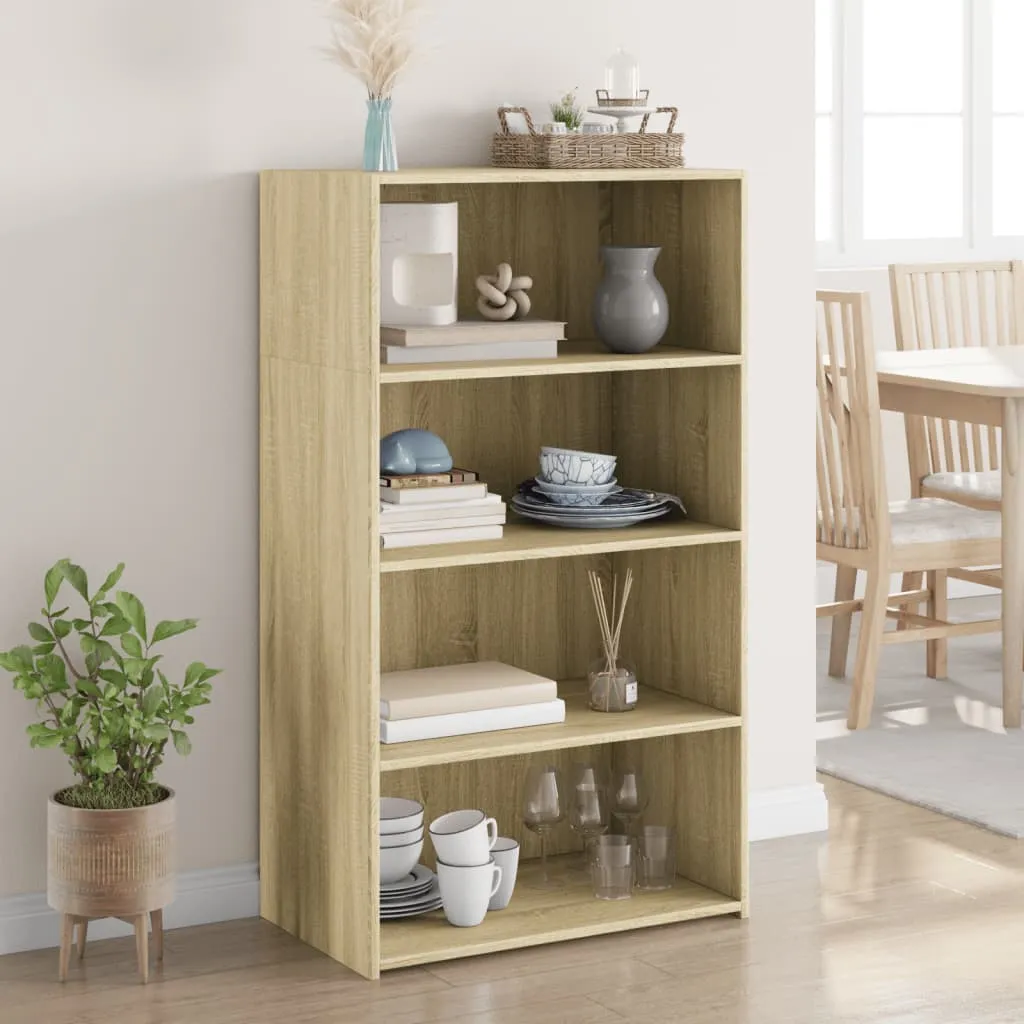 Klassisches Highboard Sonoma-Eiche 70 x 41 x 124 cm