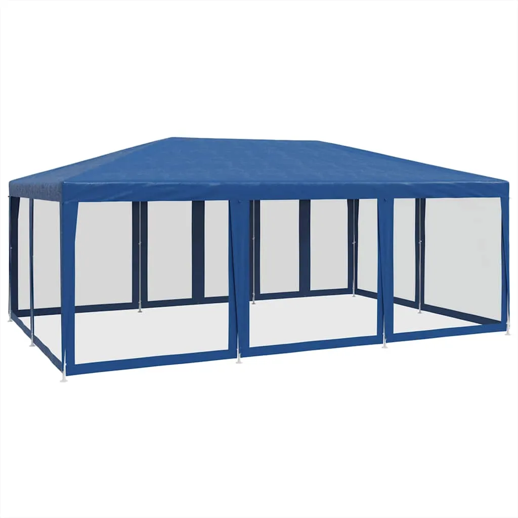 Blaues Partyzelt 600x400x280 cm mit robustem Eisengestell