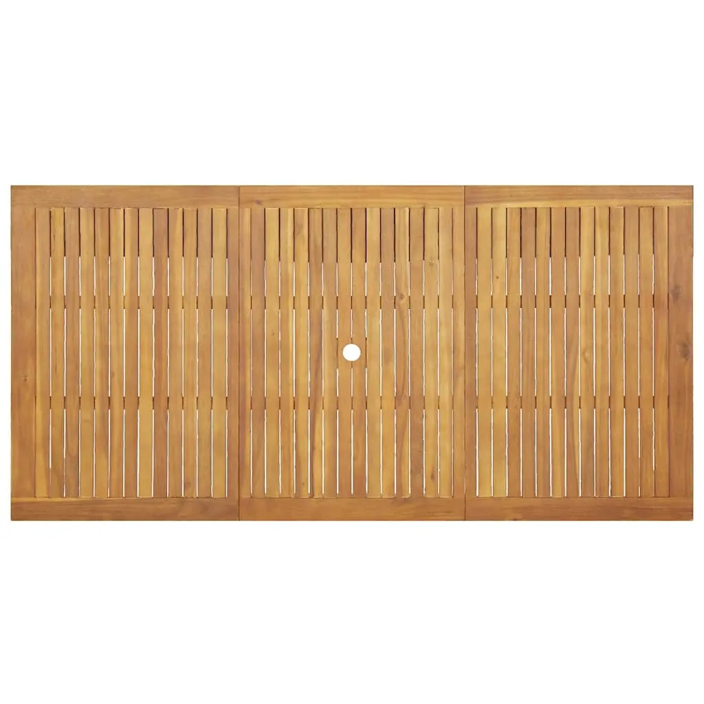 Rustikales Garten-Esszimmer-Set Echtholz 180x90x75 cm Braun