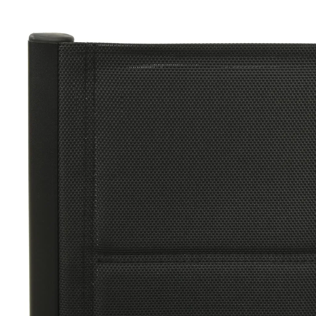 Klappbare Gartenstühle Schwarz 56 x 65-110 x 76-109 cm