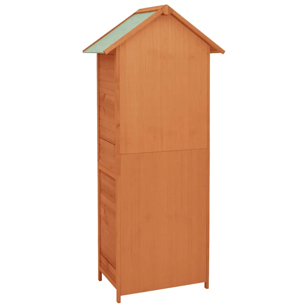 Kompakter Holzschrank 42,5 x 64 x 190 cm mit wasserdichtem Dach