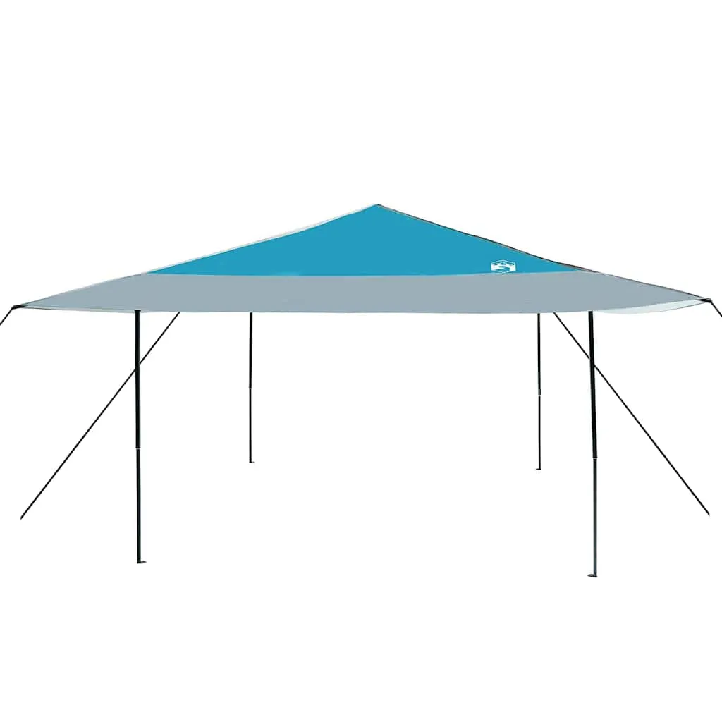 Blauer Pop-up Pavillon 395x395x251 cm mit Stoff