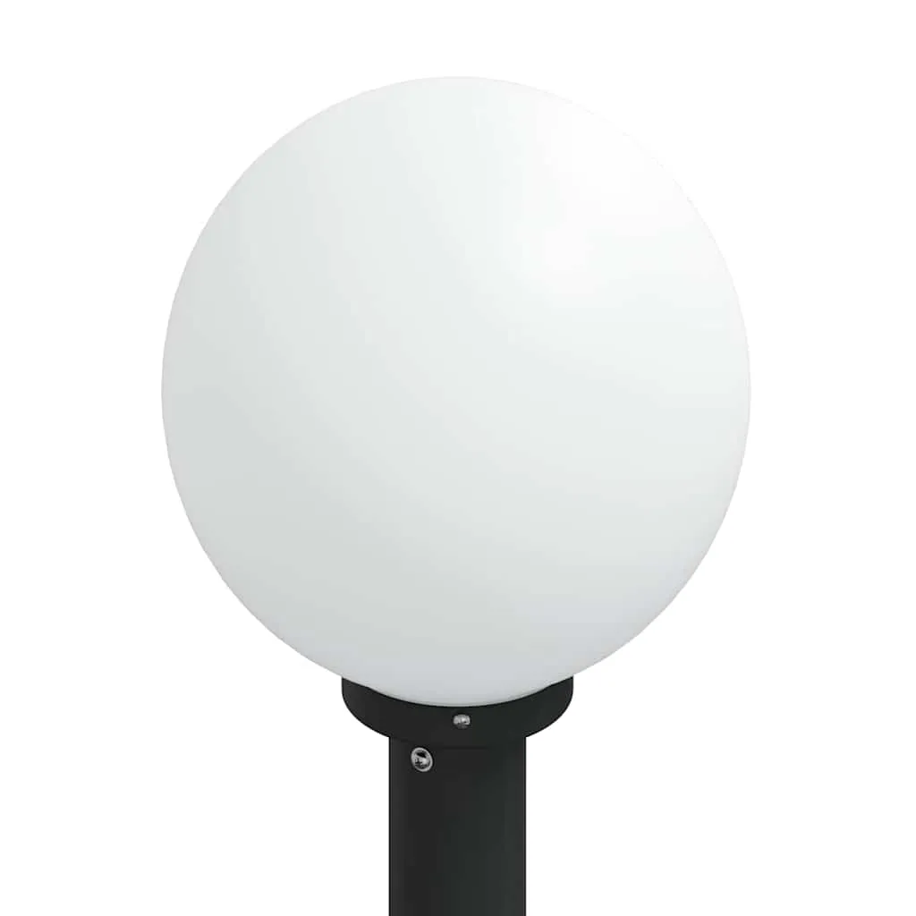 Schwarze Edelstahl Pollerleuchte 25x80 cm mit IP44 Schutz