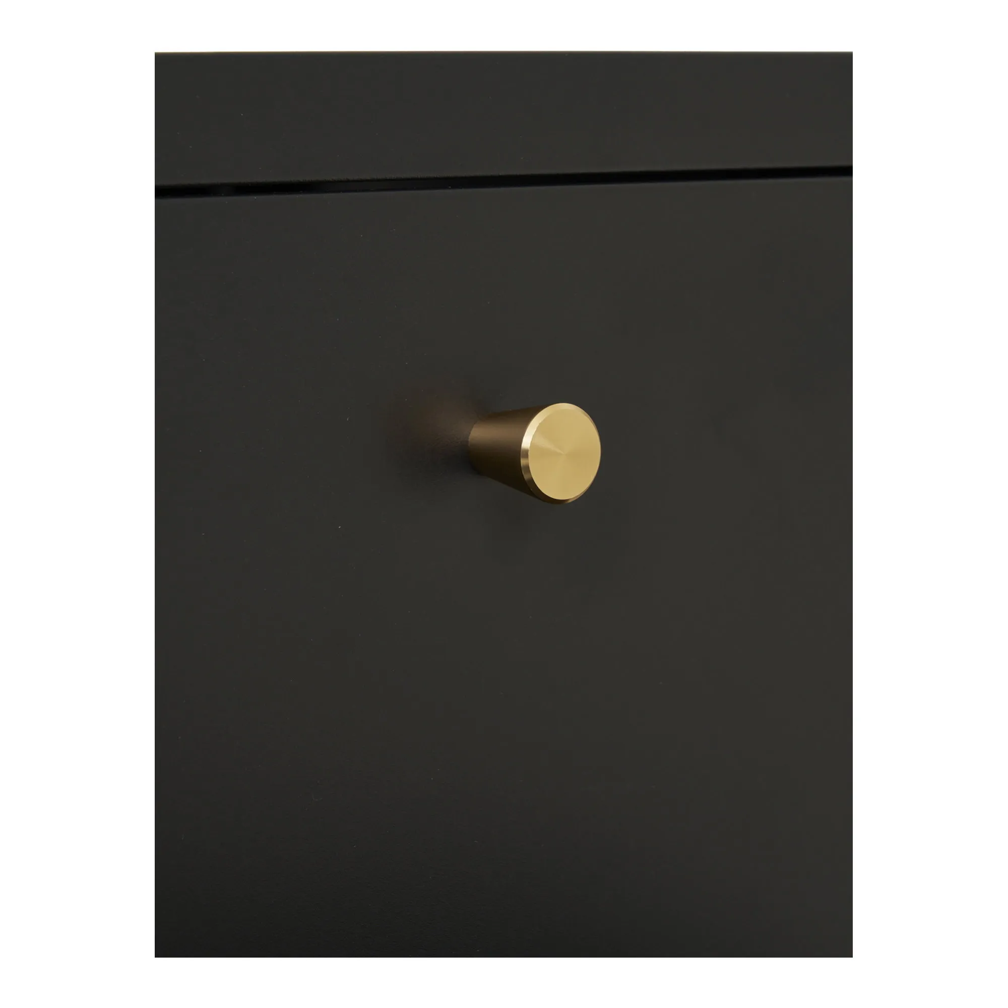 tinkaro Kommode Dalby 2 Schubladen 40x40x60 cm Schwarz