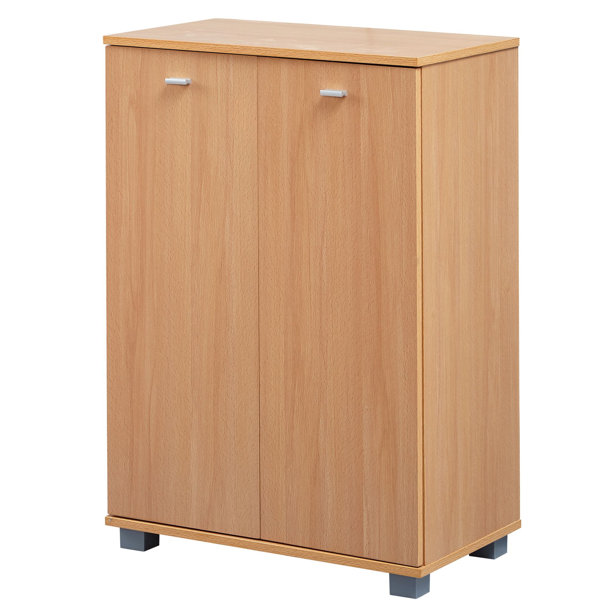 tinkaro Schuhschrank eckig GEZA Holz Schuhregal Braun
