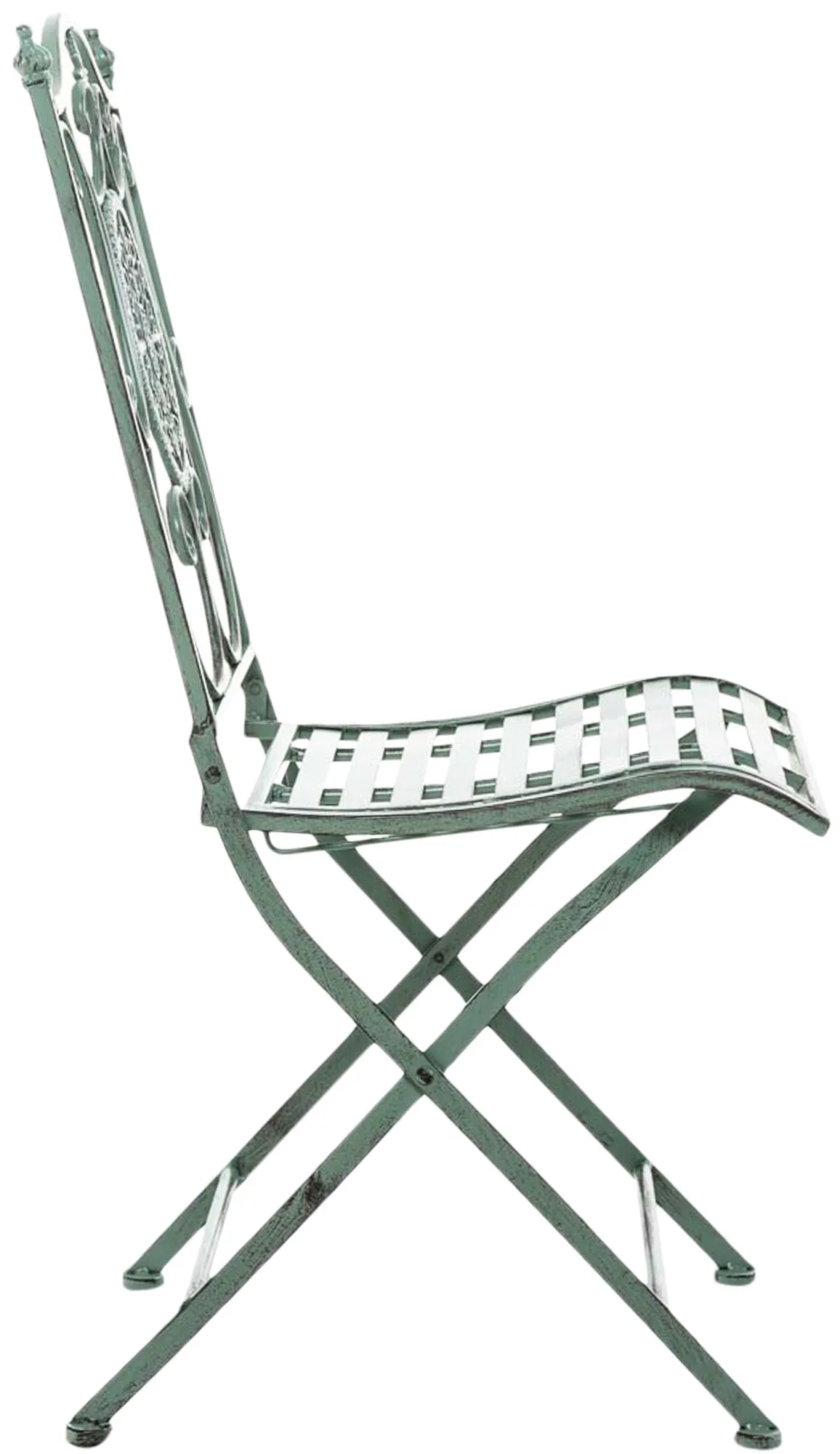 Gartenstuhl Sibell 91.5x42x49 cm antik-grün