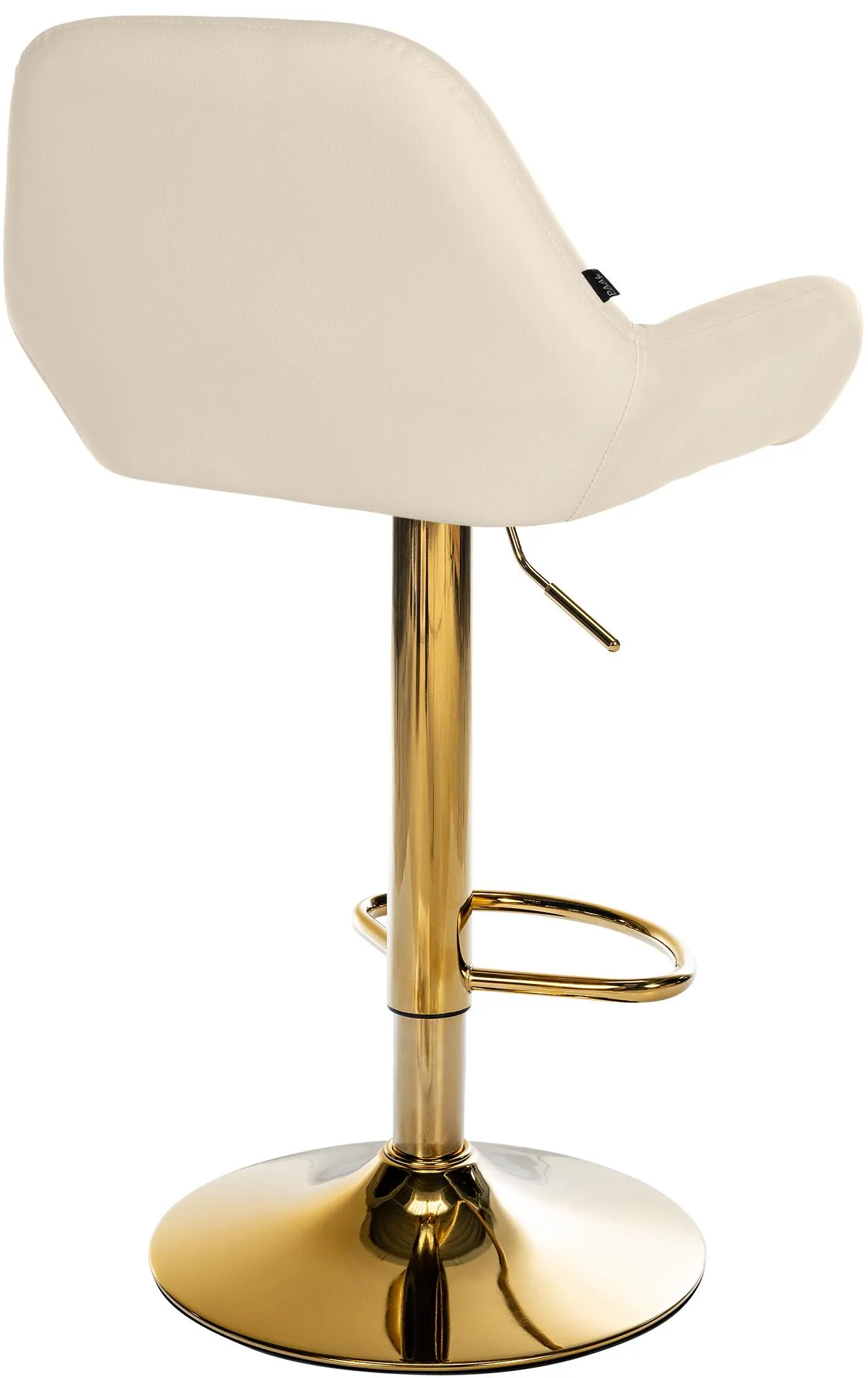 Kunstleder Hocker 51x52x89 cm creme