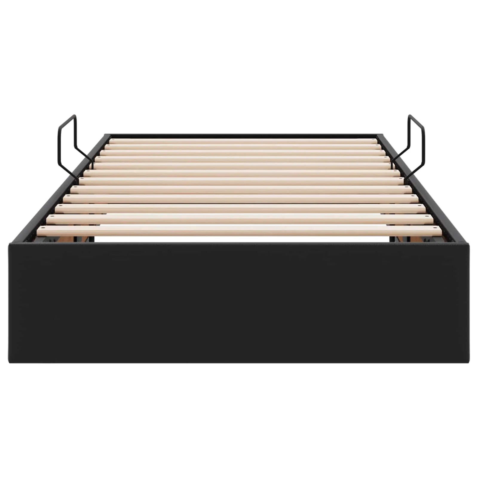Ottoman Bettgestell 204 x 100 x 23.5 cm Schwarz