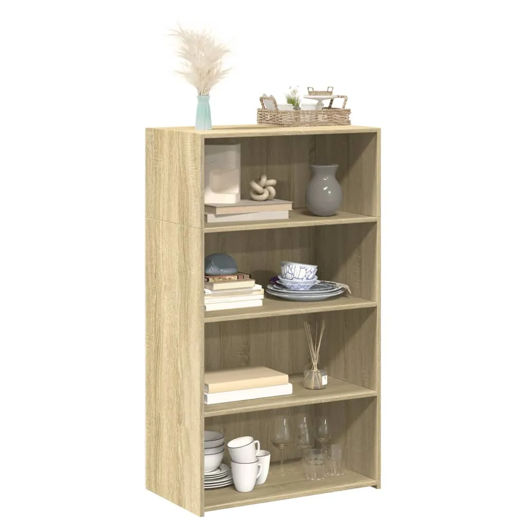 Klassisches Highboard Sonoma-Eiche 70 x 41 x 124 cm