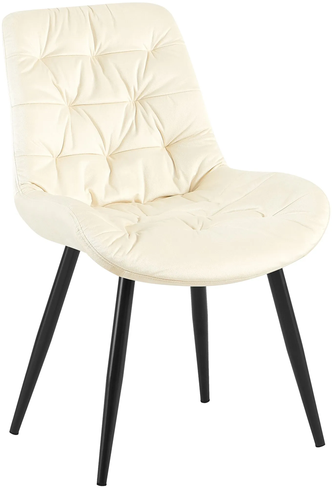 Esszimmerstuhl Rossford 85x56x63 cm Creme