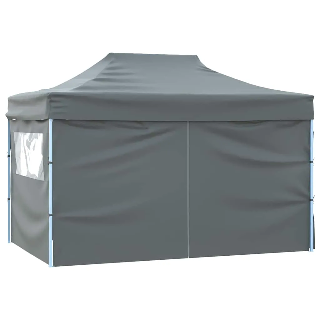 Faltbares Partyzelt Anthrazit 280x410x315 cm mit UV- und Wasserbeständigem Dach