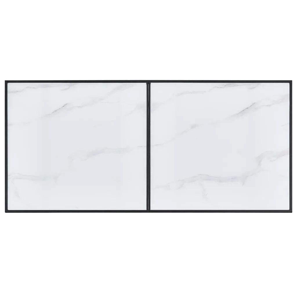Esstisch Weiß 160 x 80 x 75 cm Hartglas