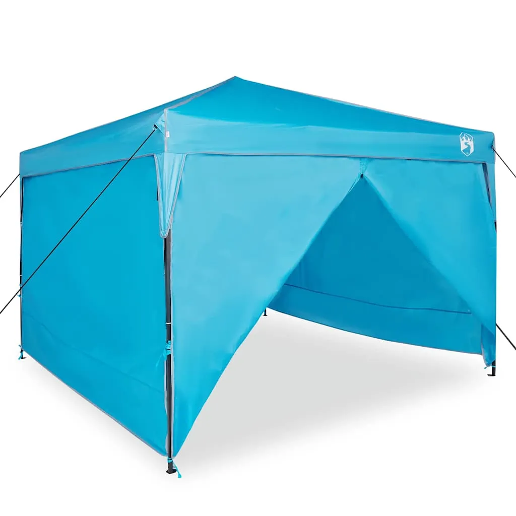 Pop-up Pavillon Zelt 290x290x251 cm Blau für Outdoor Events