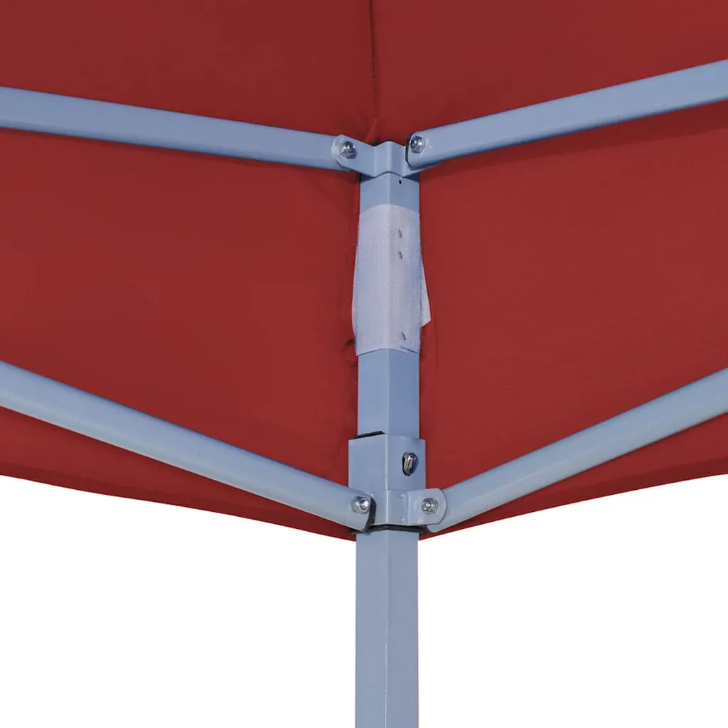 Partyzelt-Dach 580x291 cm Burgunderrot UV- und wasserbeständig