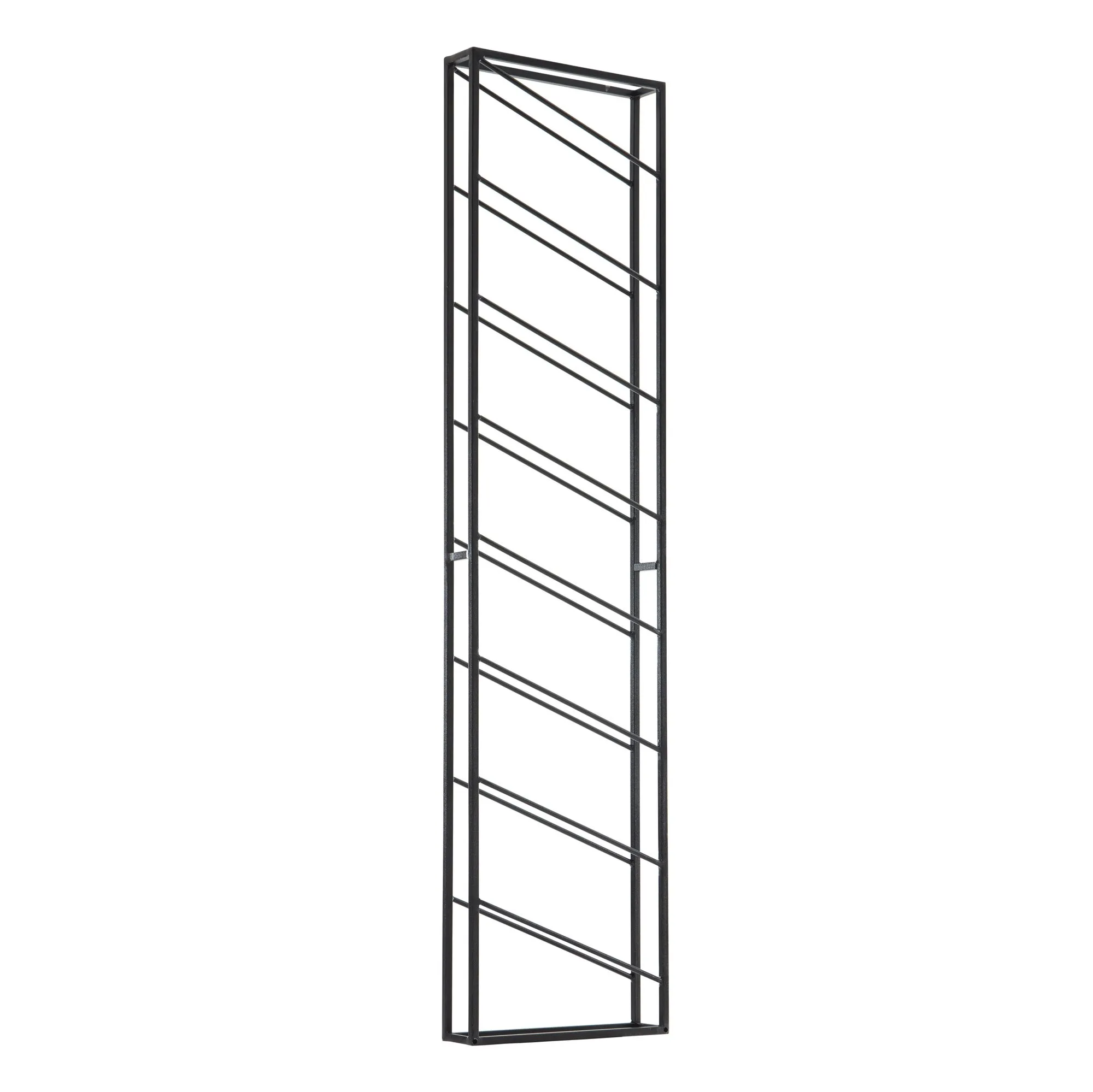 Wohnling Weinregal Wand Metall Schwarz 36x150x8 cm Groß für 8 Flaschen Wohnling Weinregal Wand Metall Schwarz 36x150x8 cm Groß für 8 Flaschen