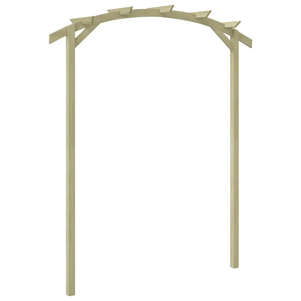 Gartenpergola aus kesseldruckimprägniertem Massivholz 180x210x40 cm grün