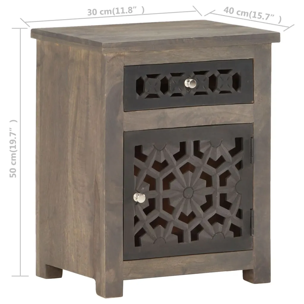 Nachttisch 40x30x50 cm Mango Massivholz