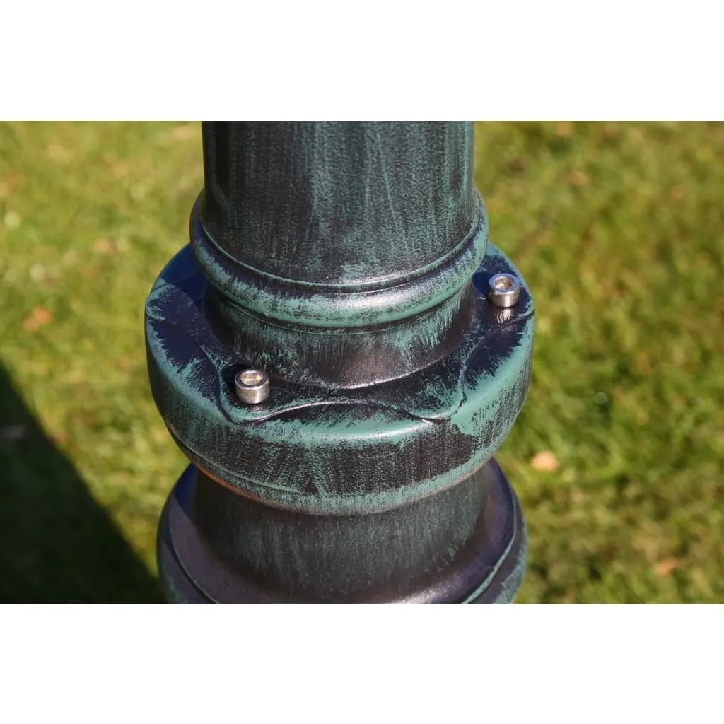 Garten-Mastleuchte 215 cm Dunkelgrün / Schwarz