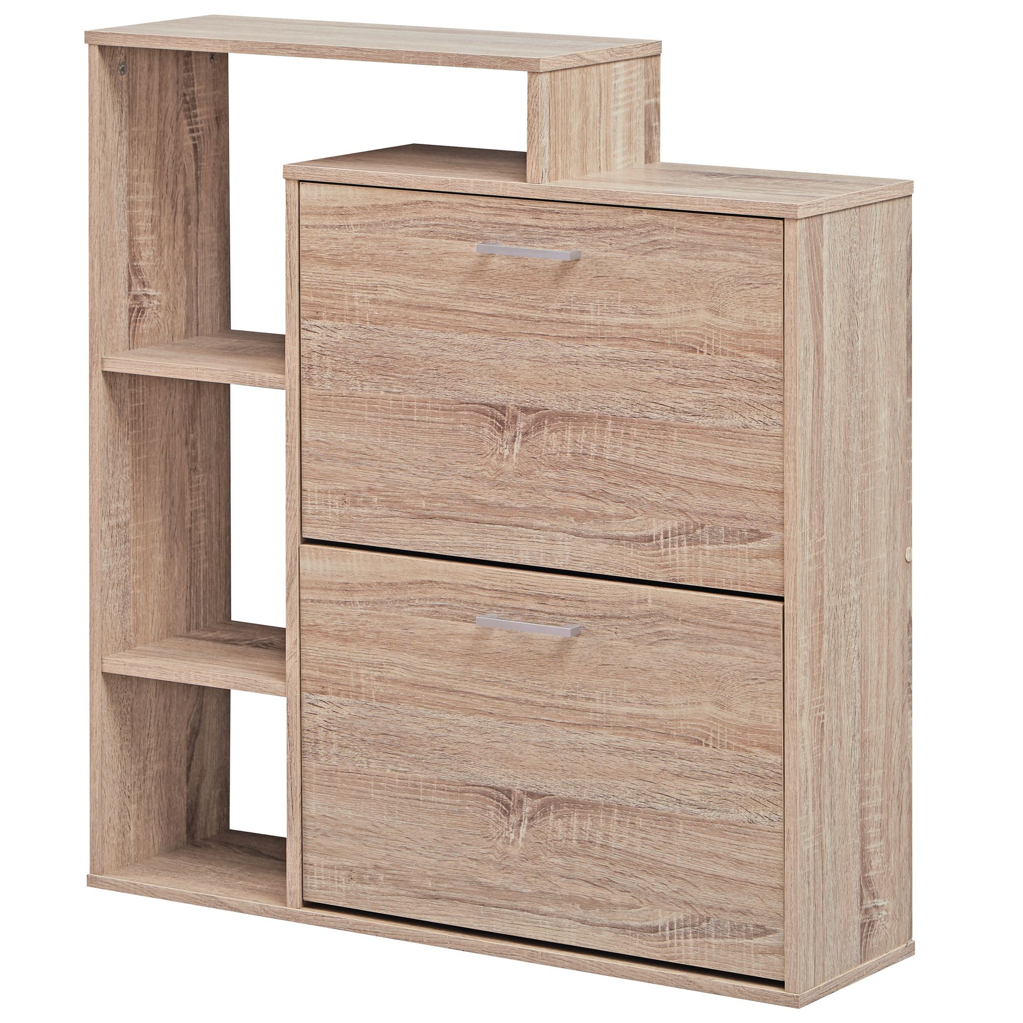 tinkaro Schuhkipper eckig HAJO Holz Schuhschrank Sonoma Eiche