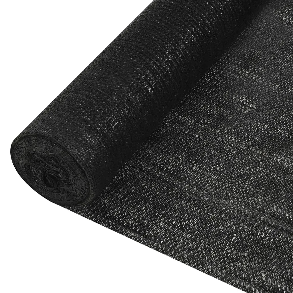 HDPE Sichtschutznetz Schwarz 1,2 x 50 m für Garten und Balkon