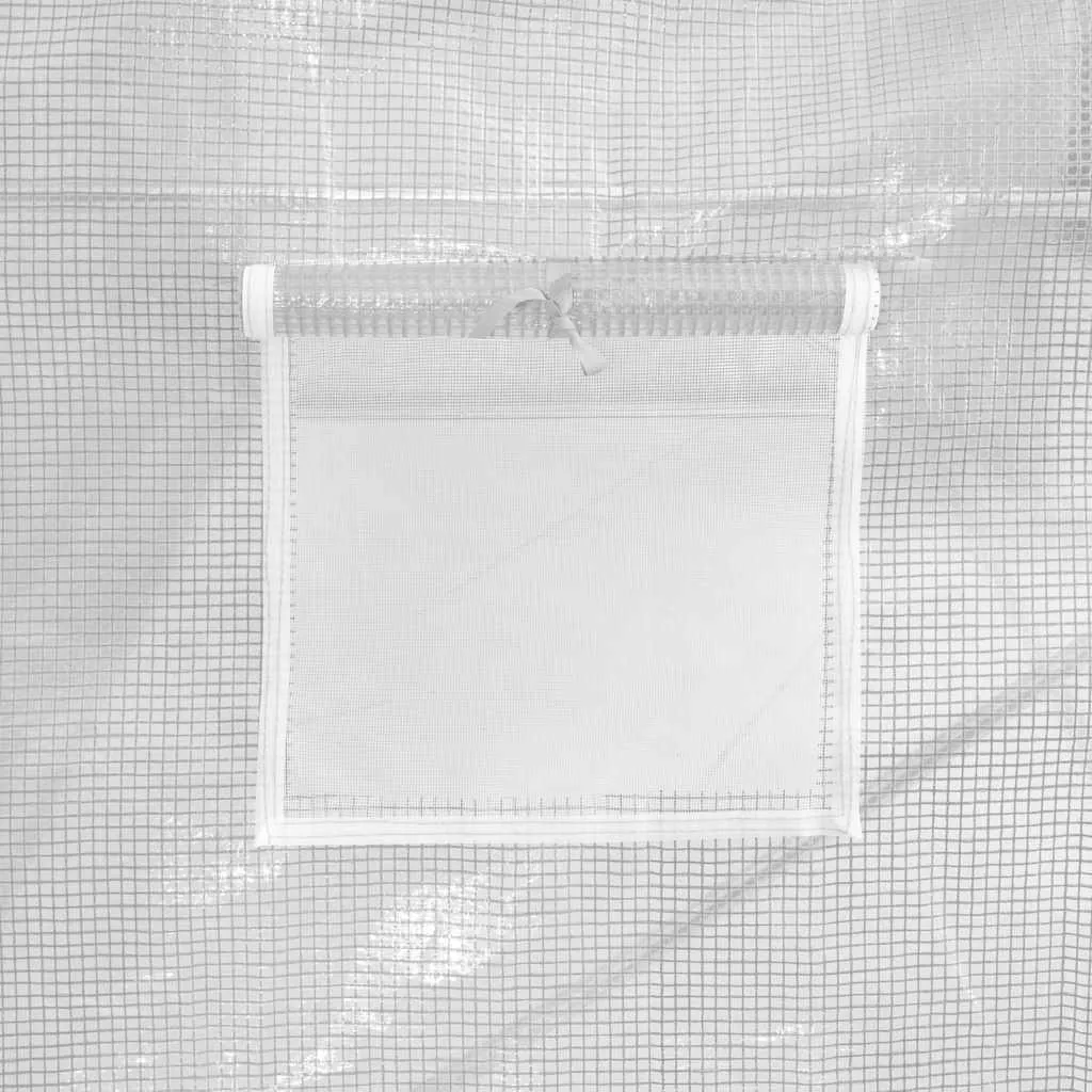 Gewächshaus 300x300x200 cm in Weiß mit PE-Netzgewebe