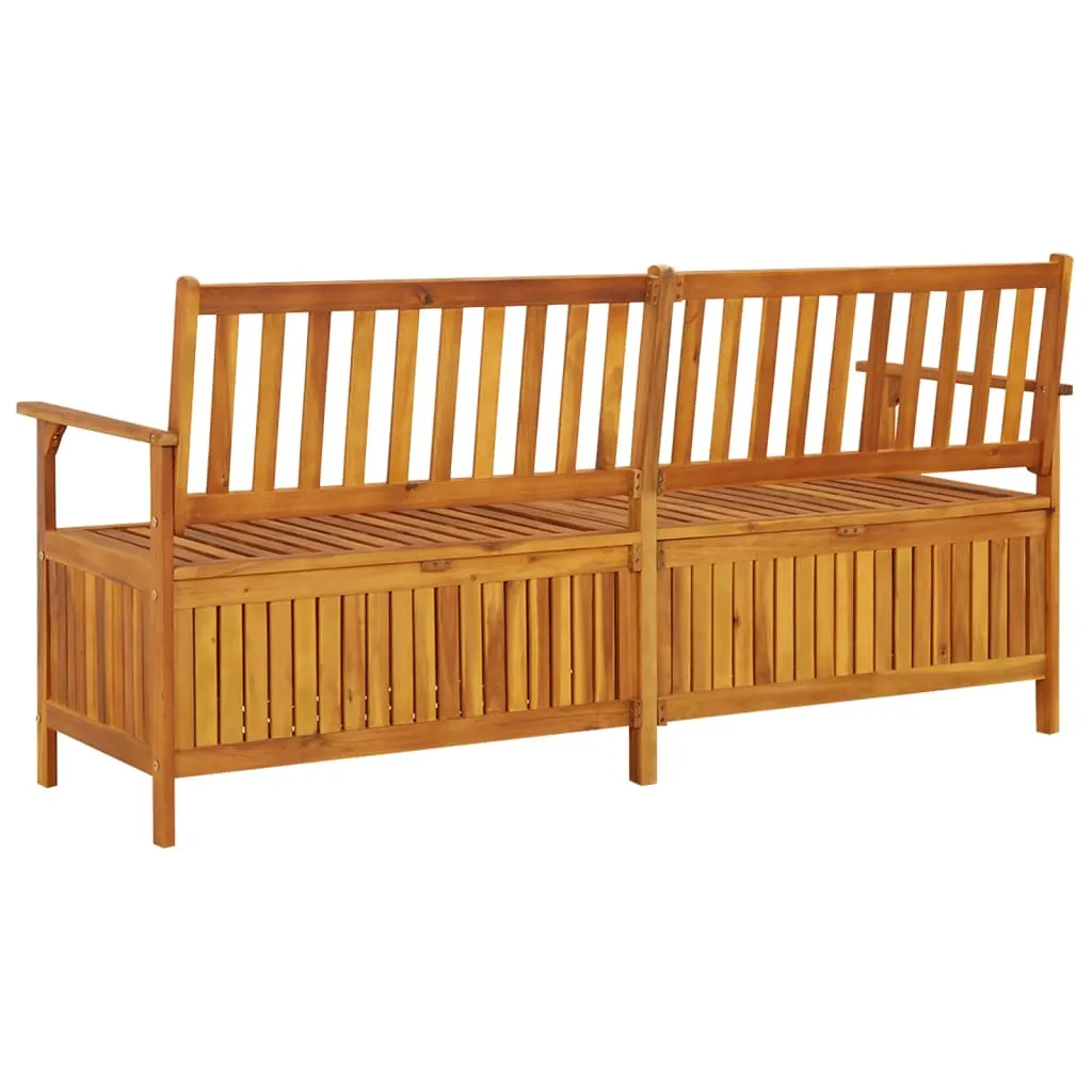 Vielseitige Holzbank mit Stauraum 170 x 63 x 84 cm Echtholz