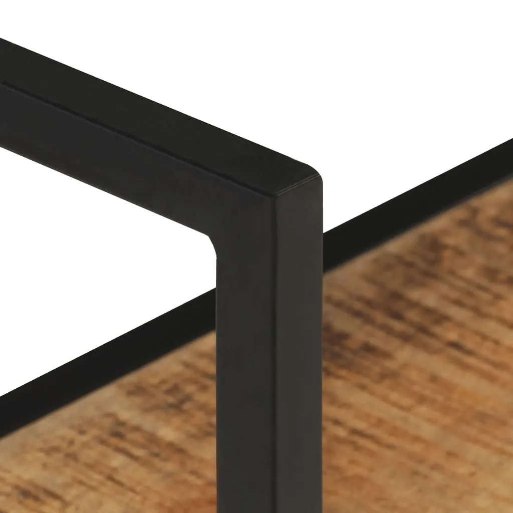 Wandregal 60x20x60 cm Raues Mangoholz