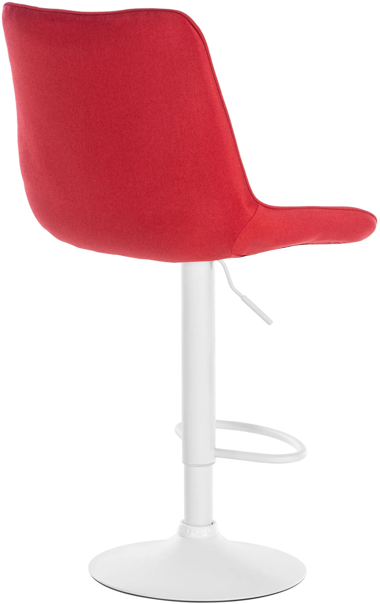 Barhocker Set Toni Stoff 91-112x49,5x50 cm Rot
