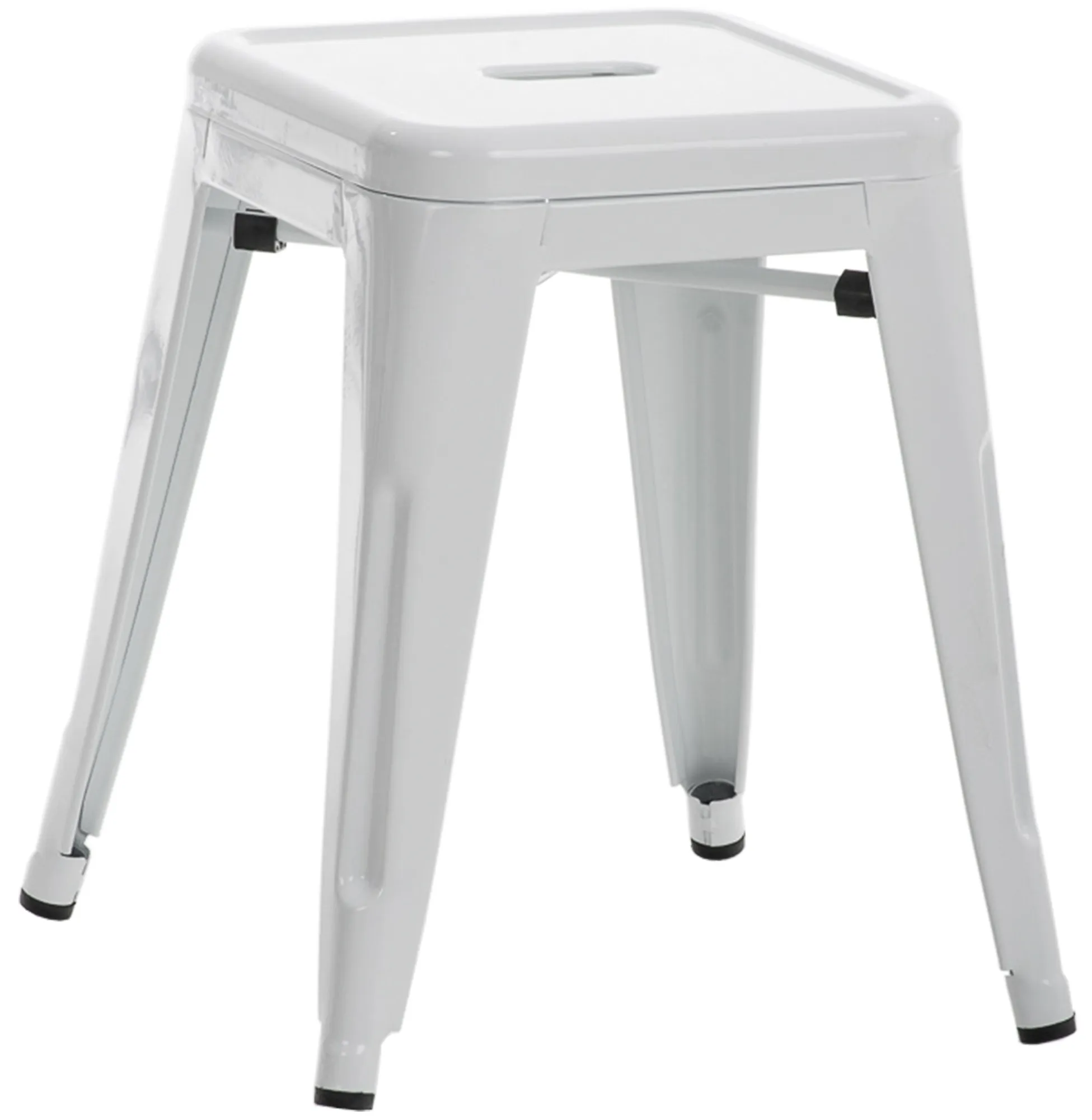 Hocker Armin Stapelhocker 40x40x46 cm weiß